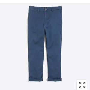 JCREW Slim Boyfriend Chino Pant. Sz 10 Navy